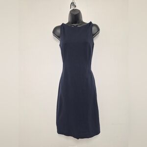 MM LaFleur New York Navy Blue Sheath Dress sz 2
